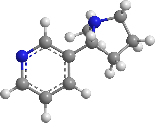 Free download Nicotine Molecule Chemistry -  free illustration to be edited with GIMP free online image editor