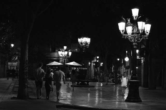 Free download Night City Barcelona -  free photo or picture to be edited with GIMP online image editor