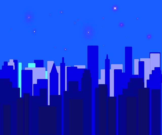 Free download Night Time Cityscape -  free illustration to be edited with GIMP free online image editor