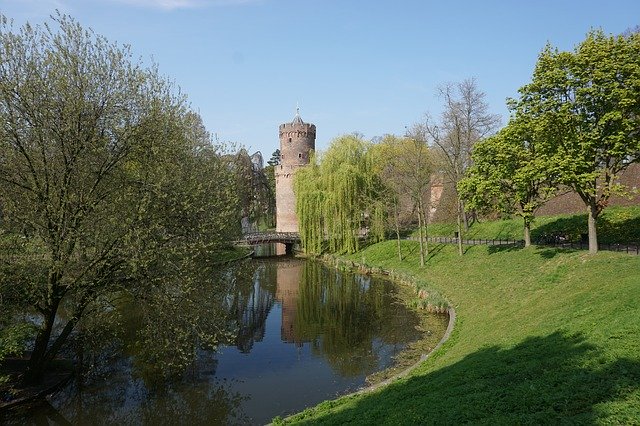 Free download Nijmegen Park Defensive Tower -  free photo or picture to be edited with GIMP online image editor