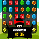 Ninja Treasure Match 3  screen for extension Chrome web store in OffiDocs Chromium