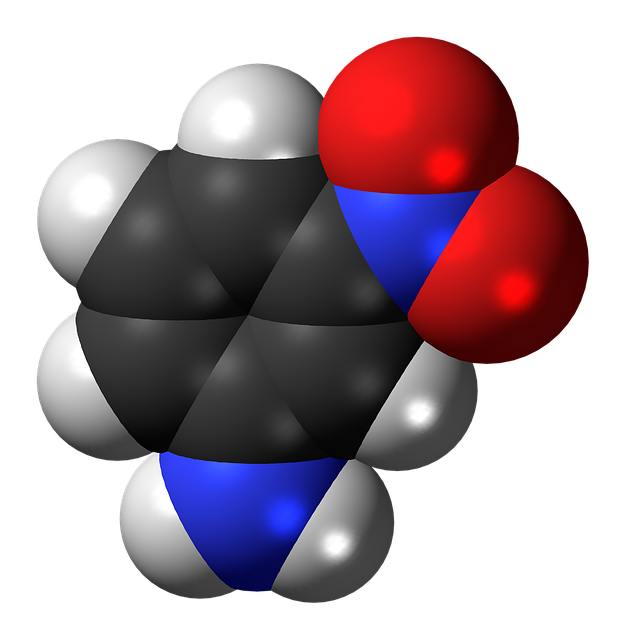 Free download Nitroaniline Molecule Chemistry -  free illustration to be edited with GIMP free online image editor