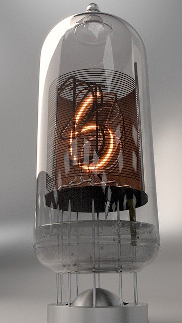 Free download Nixie Tube Digit Neon -  free illustration to be edited with GIMP free online image editor