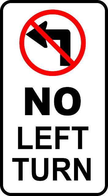 Free download No Left Turn Forbidden - Free vector graphic on Pixabay free illustration to be edited with GIMP free online image editor