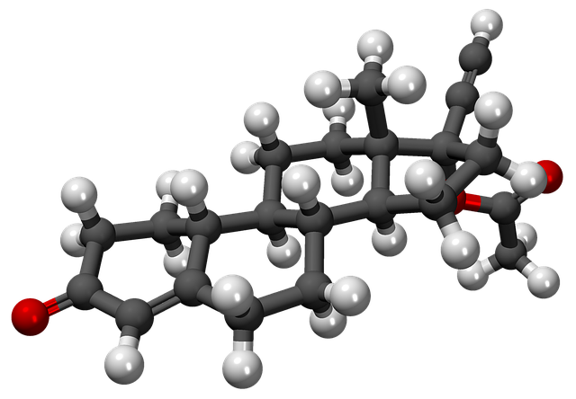 Free download Norethisterone Acetate Molecule -  free illustration to be edited with GIMP free online image editor