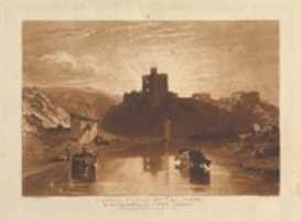 Free download Norham Castle on the Tweed, from Liber Studiorum, part XII free photo or picture to be edited with GIMP online image editor