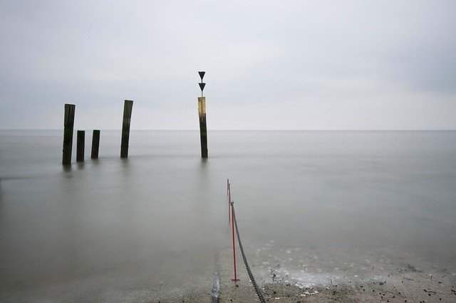 Free download North Sea Watts Pier Wadden -  free photo or picture to be edited with GIMP online image editor