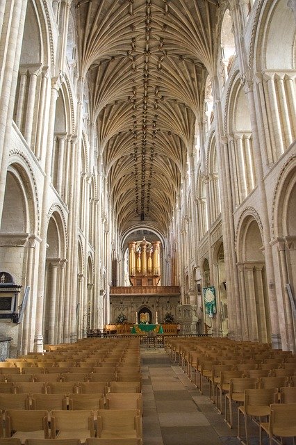 Free download Norwich Cathedral Nave -  free photo or picture to be edited with GIMP online image editor