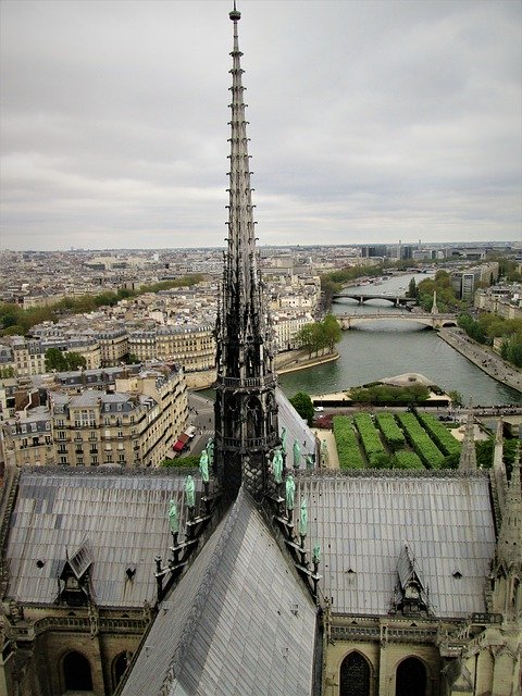 Free download Notre Dame Spire France -  free photo or picture to be edited with GIMP online image editor