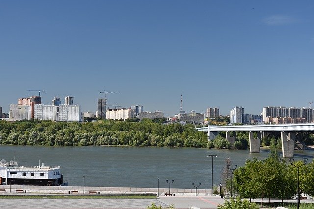 Free download novosibirsk embankment russia free picture to be edited with GIMP free online image editor