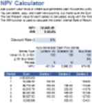 Free download NPV Calculator DOC, XLS or PPT template free to be edited with LibreOffice online or OpenOffice Desktop online