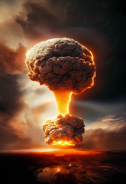 Free download nuclear explosion war fire flame free picture to be edited with GIMP free online image editor