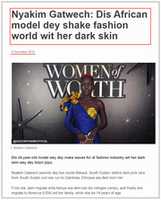 Nyakim Gatwech: Dis African model dey shake fashion world wit her