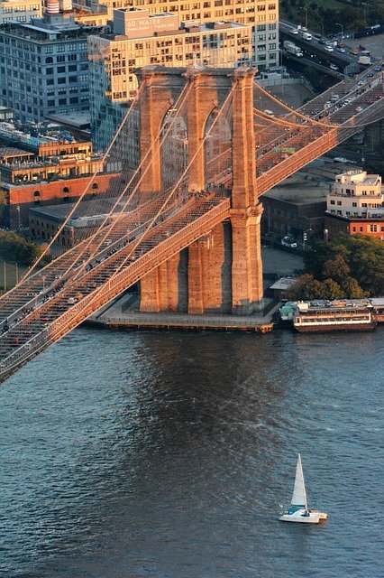 Free download Nyc Brooklyn Bridge -  free photo or picture to be edited with GIMP online image editor