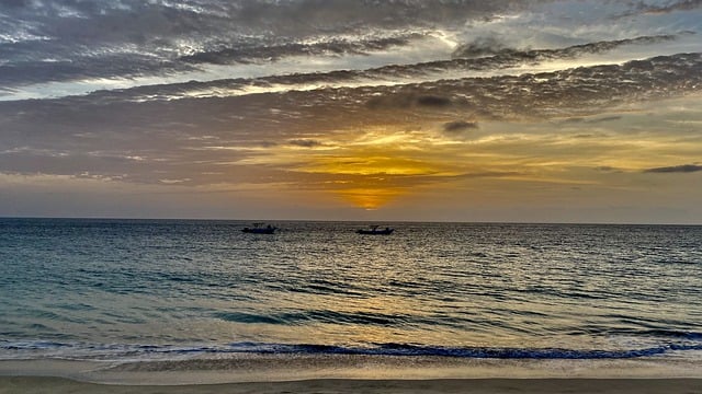 Free download ocean sea beach sky sunset clouds free picture to be edited with GIMP free online image editor