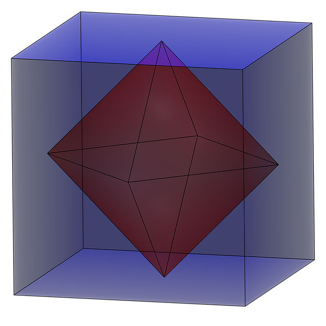 Free download Octahedron 3D Geometry Platonic -  free illustration to be edited with GIMP free online image editor
