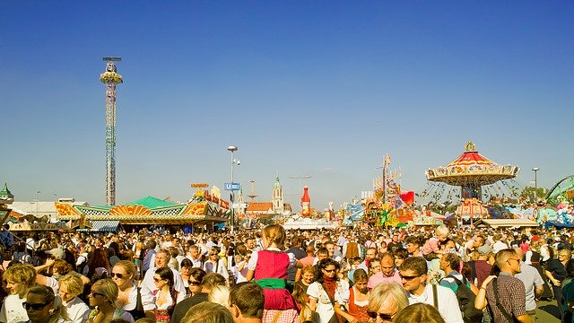 Free download Oktoberfest Crowds Human -  free photo or picture to be edited with GIMP online image editor