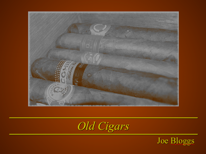 Free download Old Cigars DOC, XLS or PPT template free to be edited with LibreOffice online or OpenOffice Desktop online