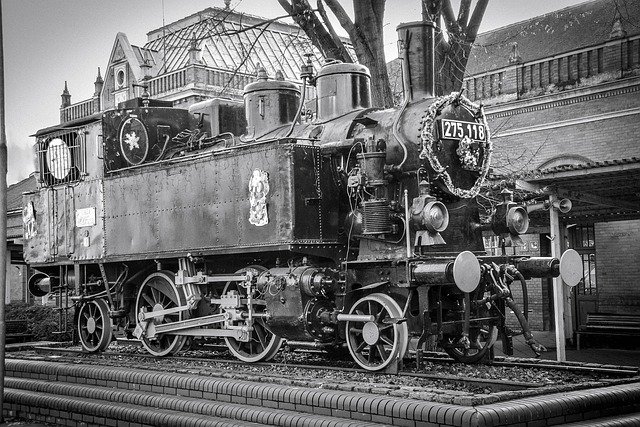 Free download Old Locomotive Steam Engine free photo template to be edited with GIMP online image editor