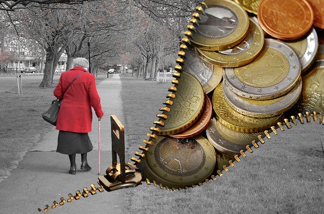 Free download Old People Pensioners Pension -  free illustration to be edited with GIMP free online image editor