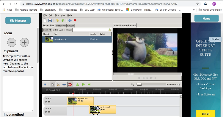 OpenShot video editor screenshot