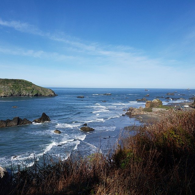 Free download Oregon Coast Rocky Coastline -  free photo or picture to be edited with GIMP online image editor