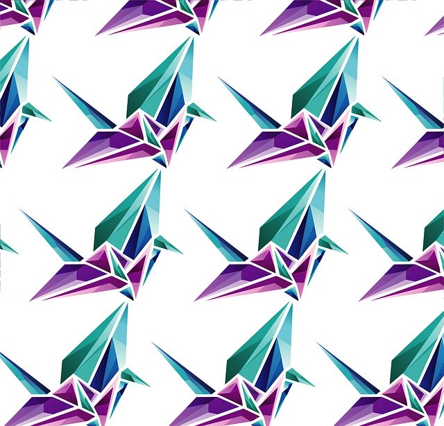 Free download Origami Birds Paper -  free illustration to be edited with GIMP free online image editor