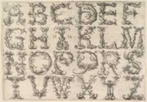 Free download Ornamented Roman Majuscule Alphabet free photo or picture to be edited with GIMP online image editor