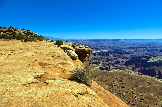 Free download Overlooking White Rim Desert Rock -  free photo or picture to be edited with GIMP online image editor