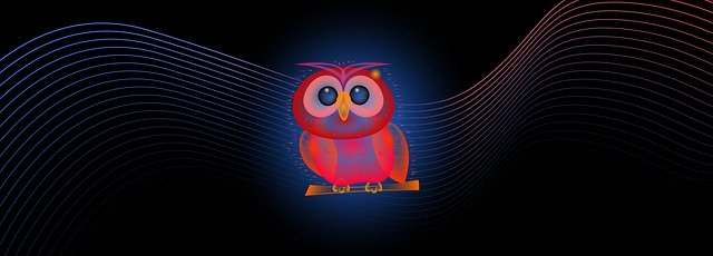 Free download Owl Neon -  free illustration to be edited with GIMP free online image editor