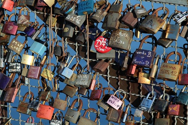 Free download Padlocks Love Bridge -  free photo or picture to be edited with GIMP online image editor