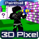 Paintball Gun Pixel 3D Multiplayer Game  screen for extension Chrome web store in OffiDocs Chromium