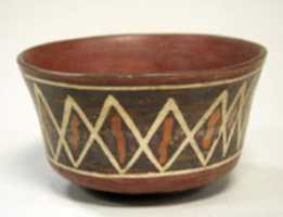 Free download Painted Bowl with Diagonal Lines free photo or picture to be edited with GIMP online image editor