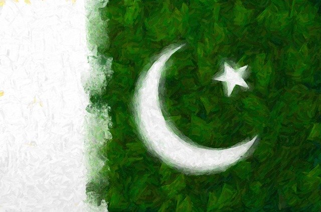 Free download Pakistan Flag Abstract -  free illustration to be edited with GIMP free online image editor