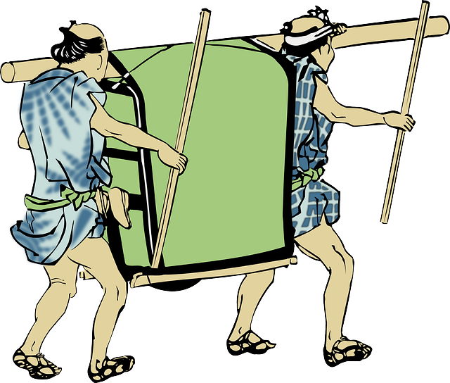 Free download Palanquin Man Persons - Free vector graphic on Pixabay free illustration to be edited with GIMP free online image editor