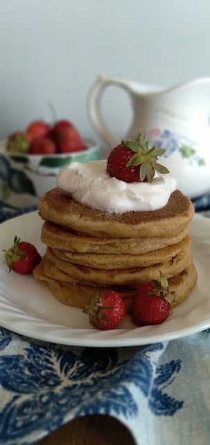 Free download pancakes fruit strawberries free picture to be edited with GIMP free online image editor