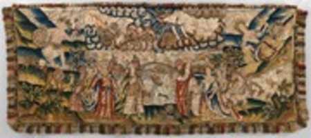 Free download Panel from a table carpet showing the Four Continents, the Seasons, and Four Planets free photo or picture to be edited with GIMP online image editor