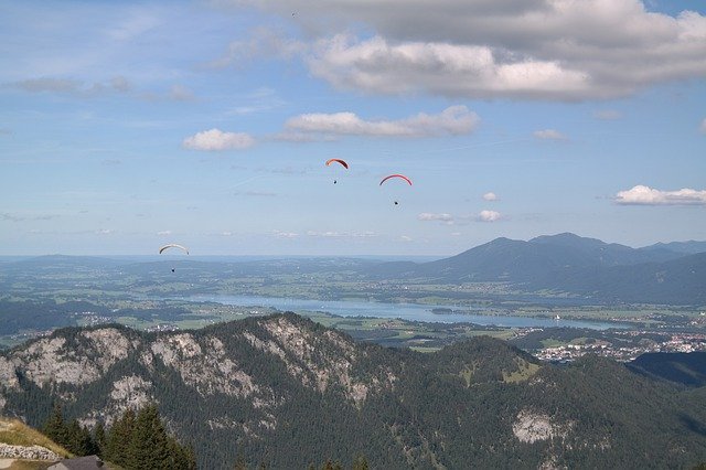 Free download Panorama Alpine Paragliding -  free photo or picture to be edited with GIMP online image editor