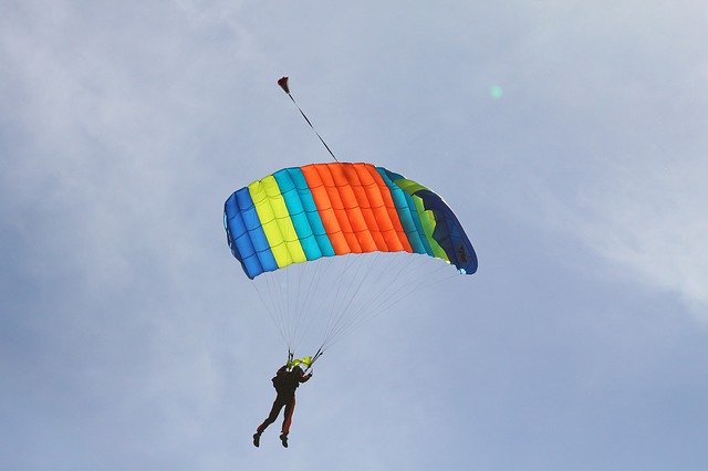 Free download Parachute Flying -  free photo or picture to be edited with GIMP online image editor