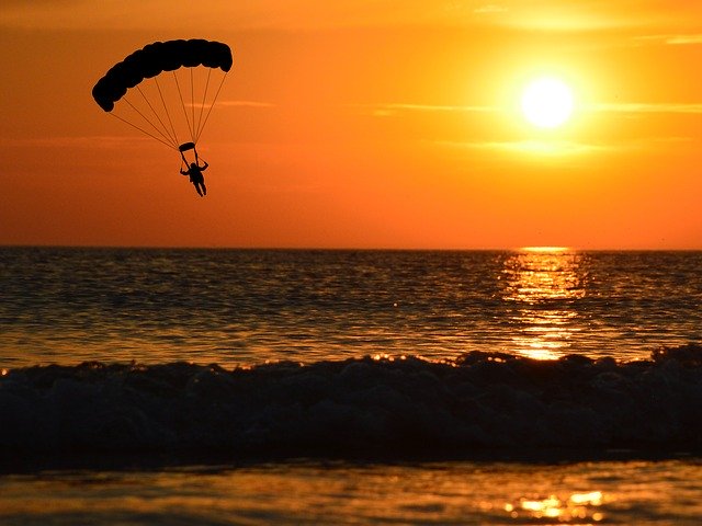 Free download Paraglider Sunset Paragliding -  free photo or picture to be edited with GIMP online image editor