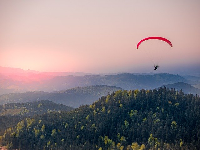 Free download Paragliding Black Forest Flying -  free photo or picture to be edited with GIMP online image editor