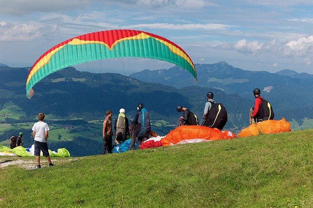 Free download Paragliding Sky Paraglider -  free photo or picture to be edited with GIMP online image editor