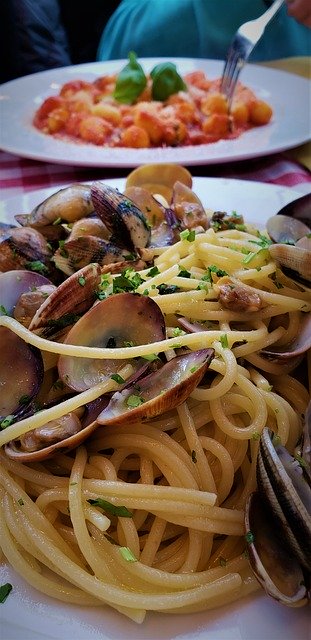 Free download Pasta Seafood Clams -  free photo or picture to be edited with GIMP online image editor