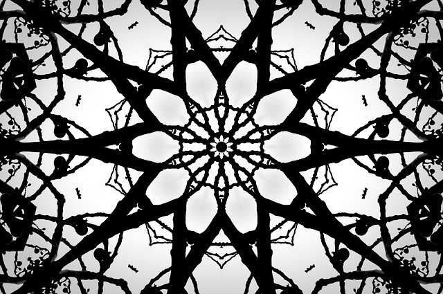 Free download Pattern Abstract Fractal Black -  free illustration to be edited with GIMP free online image editor