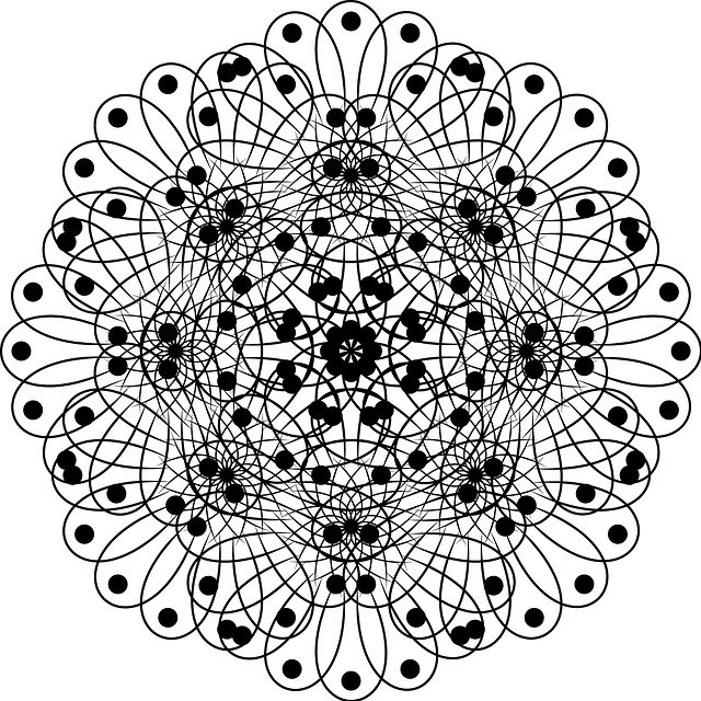 Free download Pattern Black And White Flower -  free illustration to be edited with GIMP free online image editor