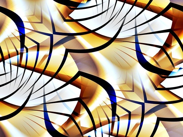 Free download Pattern Fractal Gold -  free illustration to be edited with GIMP free online image editor