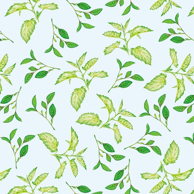 Free download Pattern Green Plants The -  free illustration to be edited with GIMP free online image editor