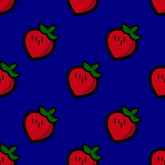 Free download Pattern Seamless Strawberry -  free illustration to be edited with GIMP free online image editor