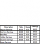 Free download Pay Stub Template 1 DOC, XLS or PPT template free to be edited with LibreOffice online or OpenOffice Desktop online