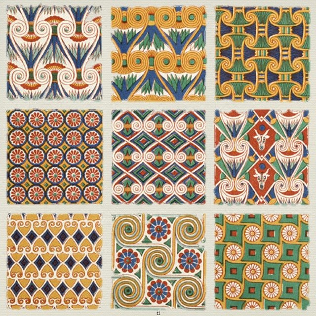 Free download Persian Pattern Vintage -  free illustration to be edited with GIMP free online image editor